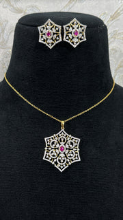 Diamond Pendant Set