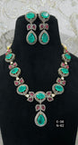 Saivi emerald long necklace