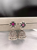 Shia Jhumka earrings