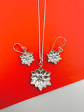 Qom Flower Pendent & Earrings Set