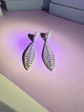 White Whale earrings